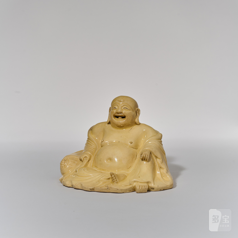 明 漳州窑弥勒佛坐像 - 图4